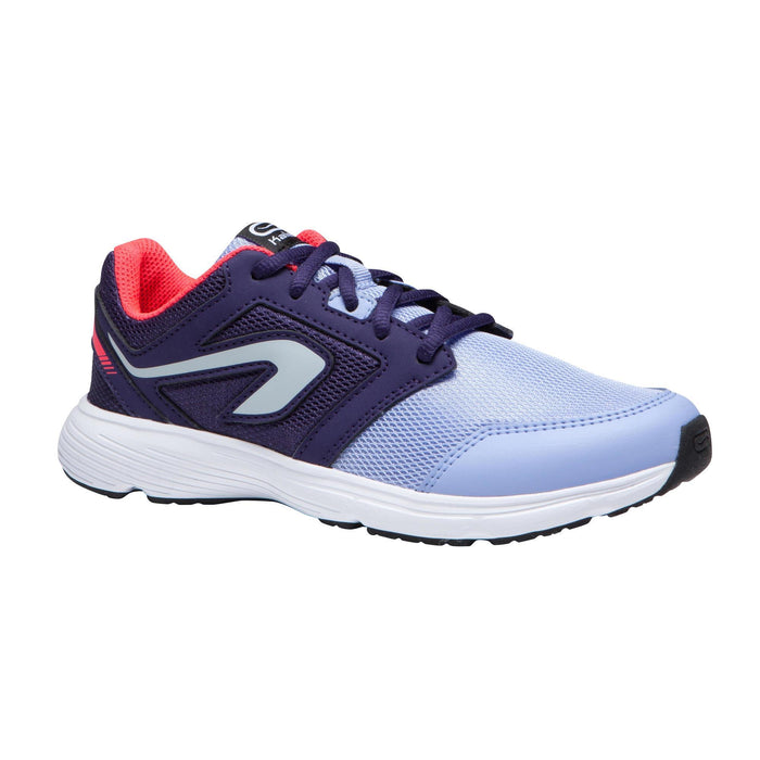 Kalenji Chaussures de Course Enfant Run Support à Lacets - Violet Indigo Rose - Confort & Performance