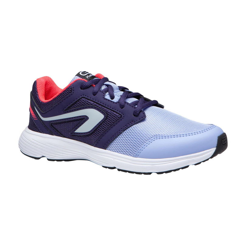Kalenji Chaussures de Course Enfant Run Support à Lacets - Violet Indigo Rose - Confort & Performance